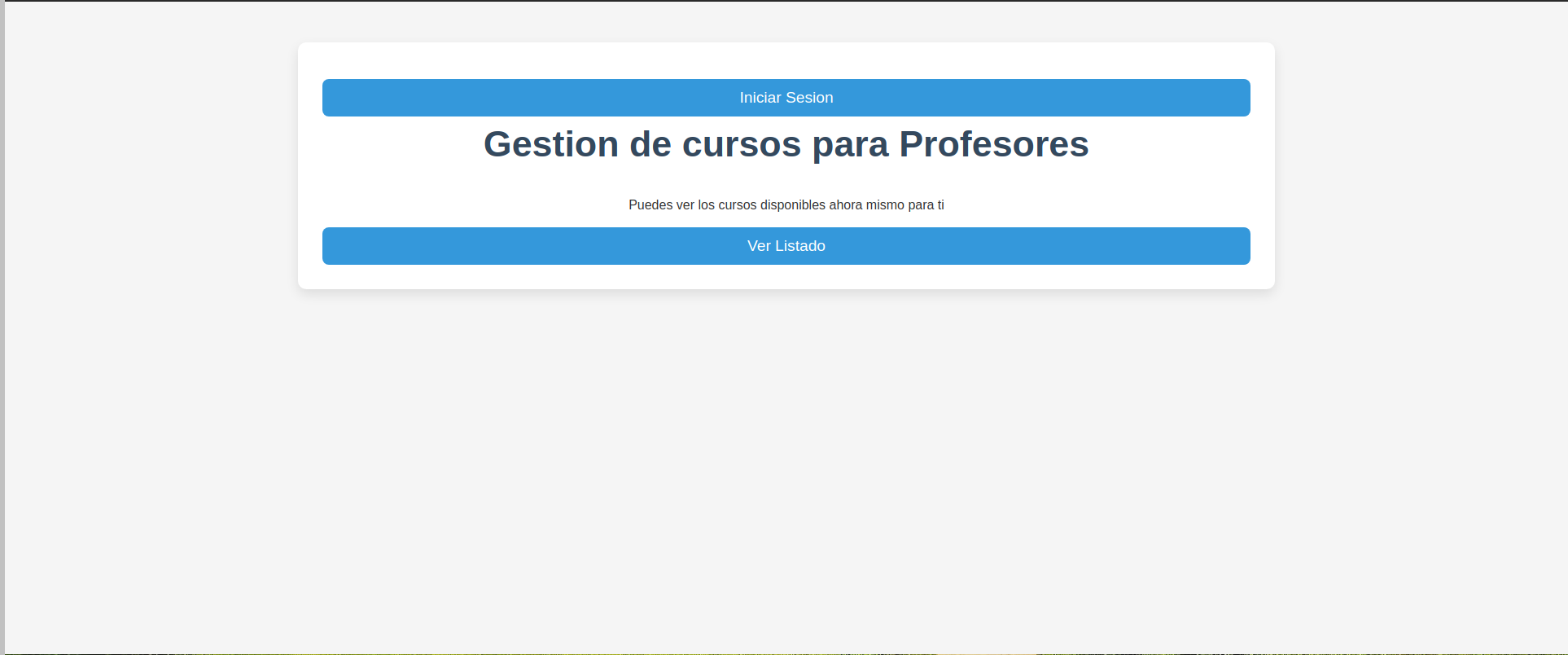 Gestión Cursos